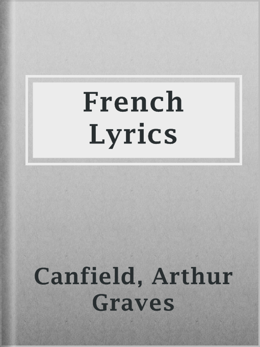 Cover image for French Lyrics